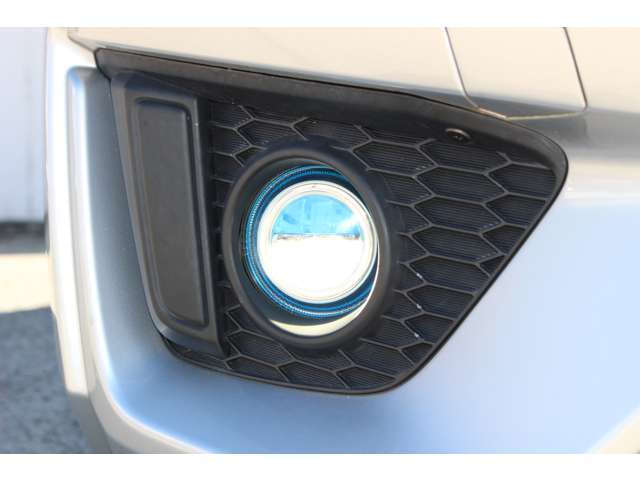 クルマに近い位置をワイドに照らすフォグライトを装備。シャープな光でドライブをサポートするのと共にワイド＆ローな印象も高めます。