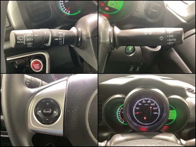 ステアリングスイッチ☆ハンドルから手を離さなくても手元のスイッチで音量調節や選曲操作等が行なえます。運転中視線をそらさなくても操作ができ便利です。