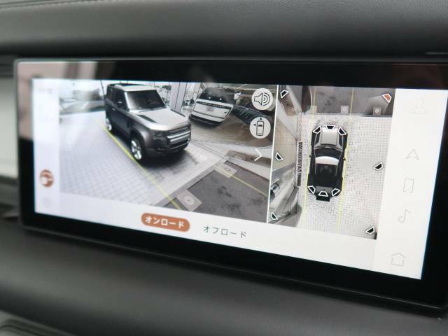ボディの目立たない位置に設置された4台のデジタルカメラにより、車の周囲360度のオーバーヘッドビュー表示。狭い場所や出入口なども安心できます！駐車アシスト搭載で、不安な駐車もサポートします！