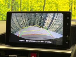 【バックカメラ】駐車時に後方がリアルタイム映像で確認できます。大型商業施設や立体駐車場での駐車時や、夜間のバック時に大活躍！運転スキルに関わらず、今や必須となった装備のひとつです！