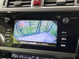 【バックカメラ】駐車時に後方がリアルタイム映像で確認できます。大型商業施設や立体駐車場での駐車時や、夜間のバック時に大活躍！運転スキルに関わらず、今や必須となった装備のひとつです！
