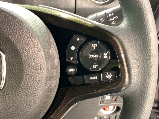 クルーズコントロールを装備しています。高速道路などで一定の速度で走ってくれるので運転が楽ですよ！速度を設定できますので、スピードの出しすぎにも注意できます。