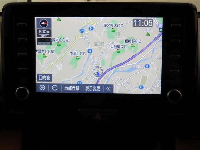 トヨタ純正ナビ装備！地図描写は文字も道もクリアで見やすく、滑らかに表示します。これさえあればもう道に迷わないですみますね♪