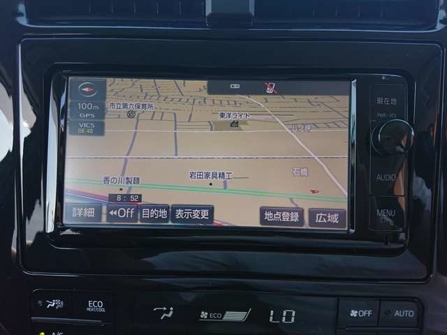 フルセグ高画質TV・Bluetooth・CD/DVD再生・FM/AMラジオ再生。