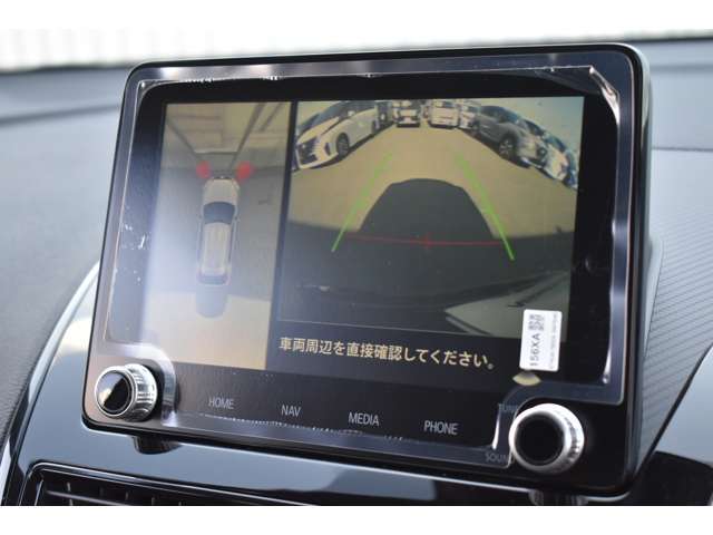 空から見下ろしているかのような視点で周囲を確認できるアラウンドビューモニター！