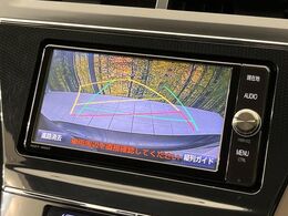 【バックカメラ】駐車時に後方がリアルタイム映像で確認できます。大型商業施設や立体駐車場での駐車時や、夜間のバック時に大活躍！運転スキルに関わらず、今や必須となった装備のひとつです！