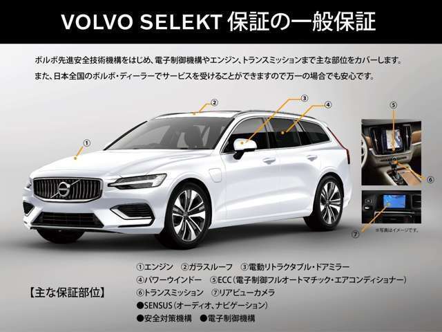 ■「VOLVO SELEKT APPROVED CAR」は、車齢6年以内および走行距離60,000km以内の車両の中からさらに、内外装・機関において一定の基準をクリアしたボルボ認定中古車のことです■