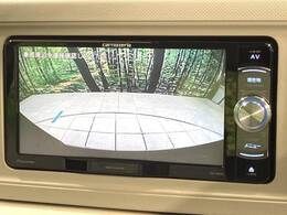 【バックカメラ】駐車時に後方がリアルタイム映像で確認できます。大型商業施設や立体駐車場での駐車時や、夜間のバック時に大活躍！運転スキルに関わらず、今や必須となった装備のひとつです！