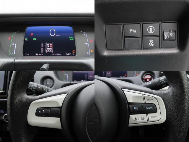 クルーズコントロールを装備していますので、高速道路などでアクセルペダルを踏まずに車速を一定に保つことが可能です