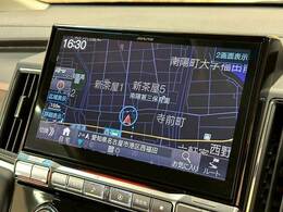 【ALPINE10インチナビ】装備でフルセグTV視聴やCD、DVD、Bluetooth等充実装備。