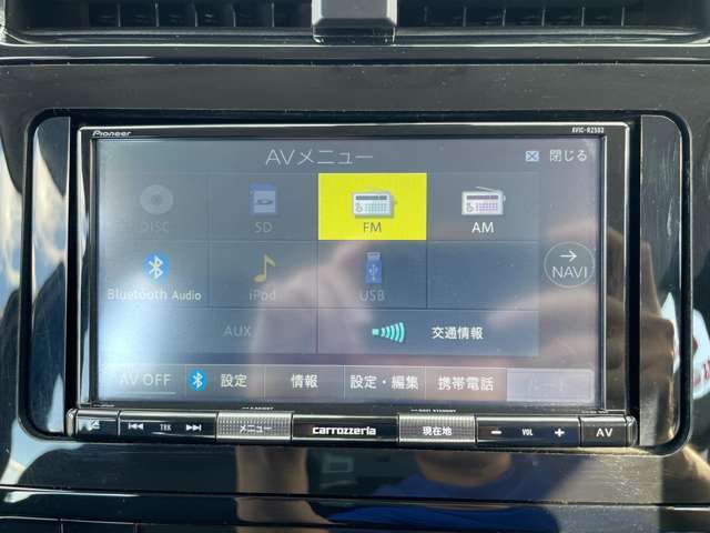 パイオニア製SDナビ☆　（TVレス）DVD再生、Bluetooth接続、USB接続が可能♪　CDは再生＆録音もOK！　スマホと接続してお気に入りの音楽でドライブをお楽しみ下さい♪　お気軽にお問合せを♪