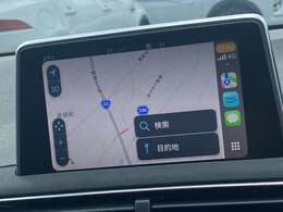 アップルカープレイ搭載。お使いのiPhoneと連携が可能です。