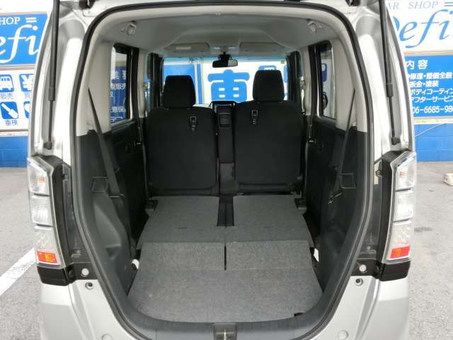 シートアレンジにより空間を広く使えます。荷物も、自転車さえも収納可能です♪