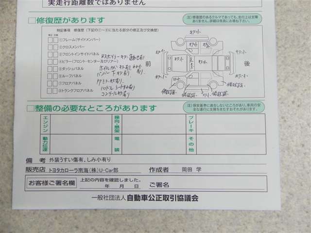 コンディションノートをご確認ください。