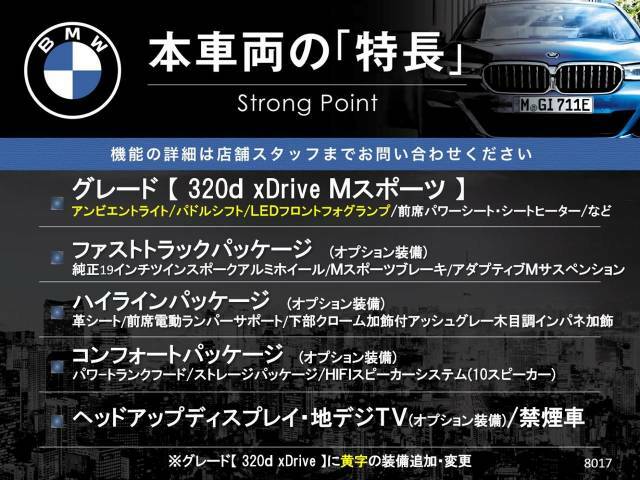 本車両の主な特徴をまとめました。上記の他にもお伝えしきれない魅力がございます。是非お気軽にお問い合わせ下さい。