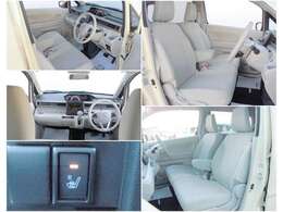 長時間の運転も疲れにくいシート設計となっております。またシートヒーターも付いているので、寒い季節でも快適ですね♪