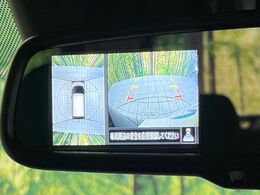 【アラウンドビューモニター】専用のカメラにより、上から見下ろしたような視点で360度クルマの周囲を確認することができます☆縦列駐車や幅寄せ時に活躍してくれます♪