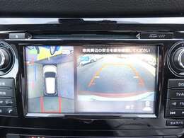 アラウンドビューモニターです。駐車中のクルマを空から見下ろしているかのような映像で表示し。駐車をアシストしてくれます。