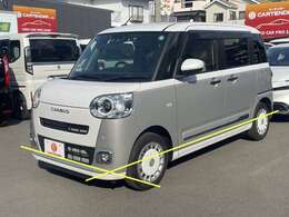 こちらのお車は軽度の水没車両になります。黄色のラインが水害時の水位ラインとなります。詳しくはスタッフまで！