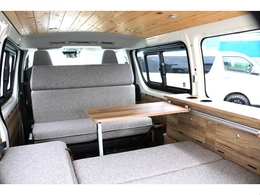 【新車/WoodVillage内装架装/8ナンバー/ディーゼル4WD】オシャレなウッド内装♪サブバッテリー/インバーター/走行充電