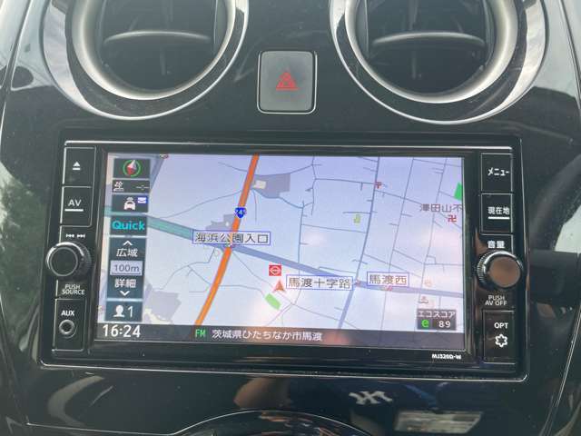 純正ナビ　MJ320D-W　フルセグ　Bluetooth　DVD　AM/FM