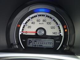 しっかり見やすい円盤状のメーターでございます。