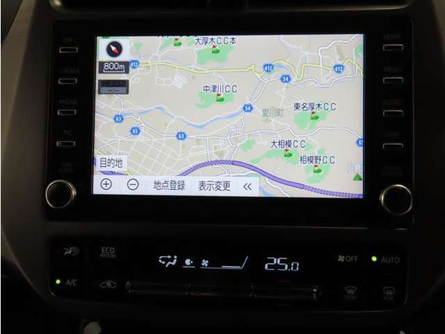 トヨタ純正ナビ装備！地図描写は文字も道もクリアで見やすく、滑らかに表示します。これさえあればもう道に迷わないですみますね♪