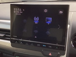 純正9インチナビです。フルセグTV・DVD再生可能！Bluetoothでお好きな音楽お聞きいただけます。所定の時期に3回の無料地図更新つき！！
