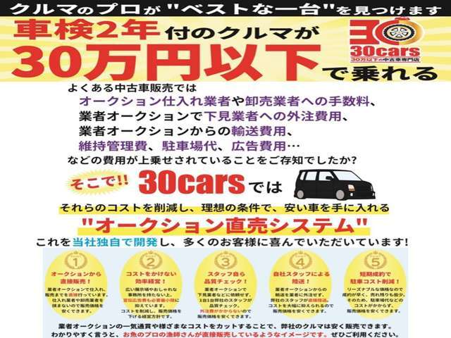 お車のプロがお客様の1台をお探しします！