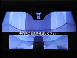 （全周囲モニター完備）前後左右4つのカメラにより、リアルタイムで車を上から見下ろしたような映像をナビ画面に映します。後退時にも使えますので、安心して運転することができる装備です♪