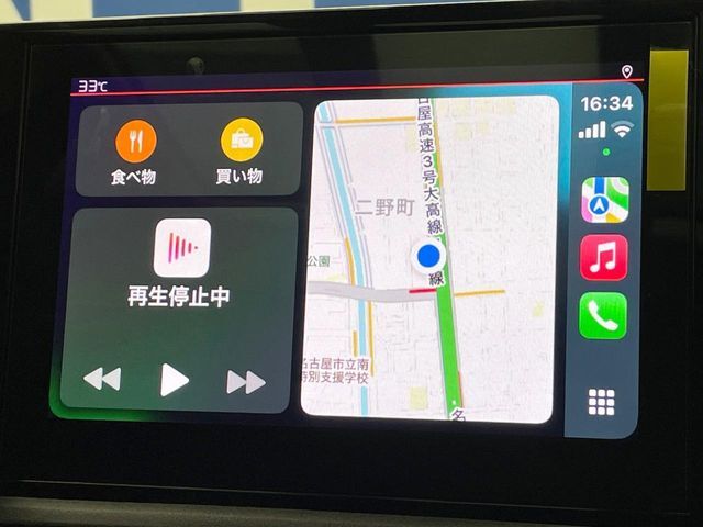 ●Apple　Car　Play：スマホとの有線接続で、ナビ・オーディオ再生などスマホのアプリ機能が画面でも使える便利機能です！
