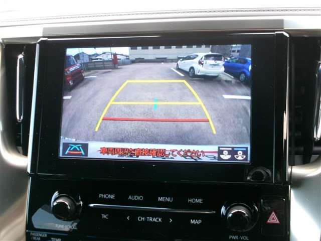 バックモニター付きですので、日常の駐車はもちろん、人や障害物などを映像で確認できるので安心です！（補助装置になりますので、目視でもご確認ください）