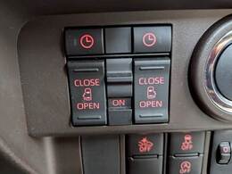 【両側電動スライドドア】運転席よりボタンひとつで開閉可能なスライドドアです。雨の日のお迎えの時など役立ちますね。