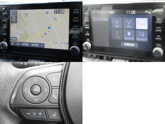 現在では必需品のナビが装備されています。オーディオはAM・FMラジオ・Bluetoothが使えます。快適ドライブの強い味方です！