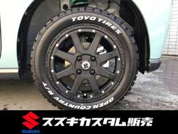 15インチホイール　タイヤはTOYOオープンカントリー