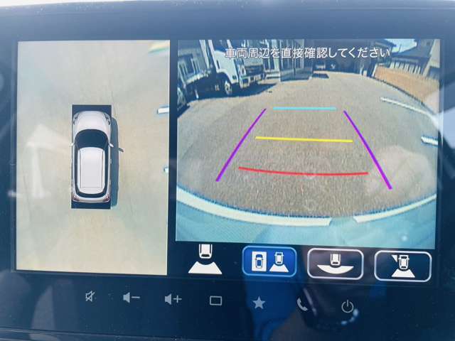全方位カメラで苦手なバック駐車も更に安全！