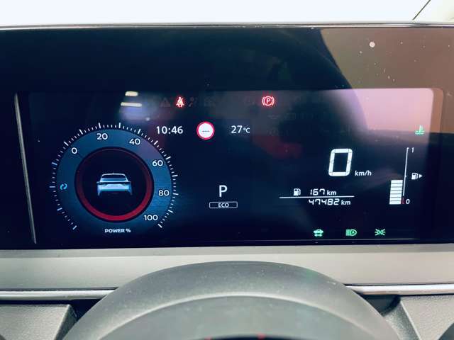 「メーター」視認性の良いメーター類です。入庫時の走行距離を表示しています。