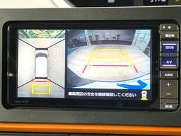 【パノラマモニター】専用のカメラにより、上から見下ろしたような視点で360度クルマの周囲を確認することができます☆死角部分も確認しやすく、狭い場所での切り返しや駐車もスムーズに行えます。