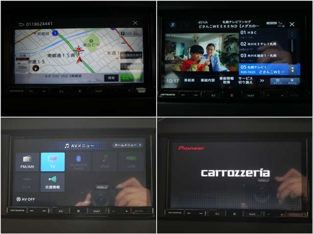 フルセグTV視聴も可能なメモリーナビも装備！