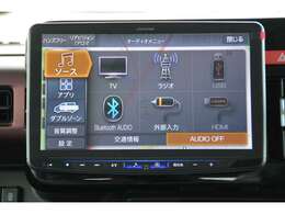 フルセグTV、HDMI/USB接続、Bluetooth接続、Amazon　Alexa搭載、Apple　CarPlay/Android　Autoでスマホアプリに対応＾＾