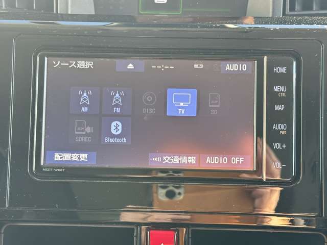 Bluetoothオーディオでスマホと連携して音楽再生が出来ます。車内に音楽をもち出そう！