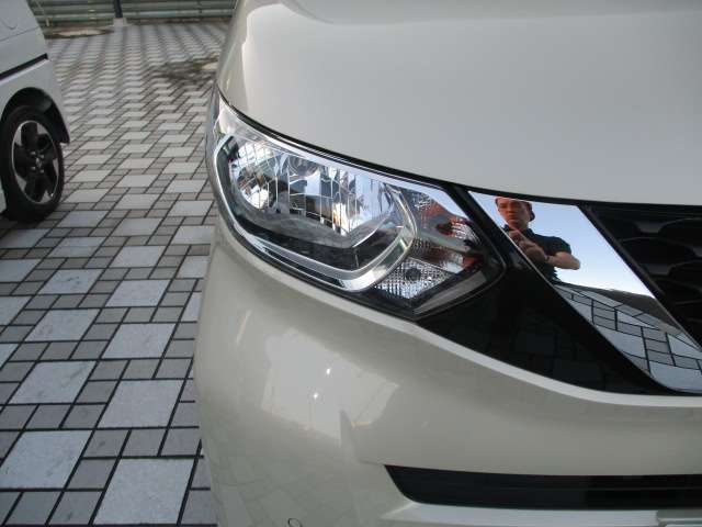 夜道を明るく照らしてくれるハロゲンヘッドライト。