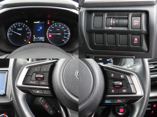 クルーズコントロールを装備していますので、高速道路などでアクセルペダルを踏まずに車速を一定に保つことが可能です