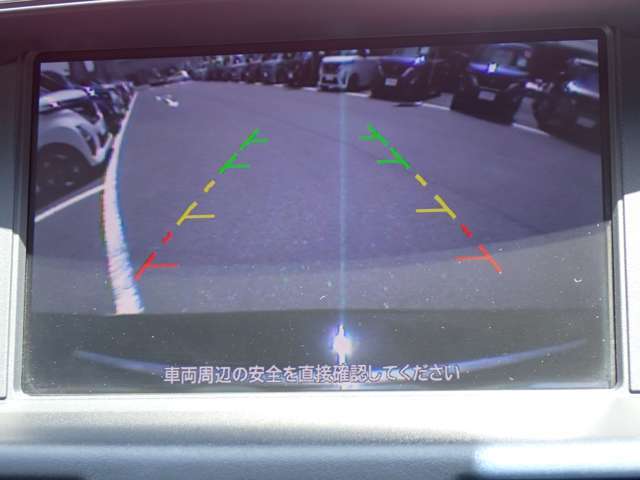 後ろが見えるので安心のバックモニターです♪