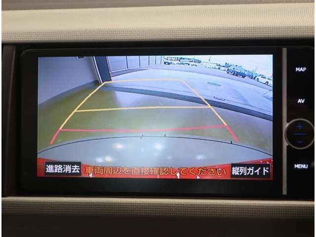 バックガイドモニターで、後方を確認しながら安心して駐車することができます。運転初心者も熟練者も必須の機能ですよ！