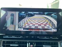 【パノラミックビューモニター】専用のカメラにより、上から見下ろしたような視点で360度クルマの周囲を確認することができます☆死角部分も確認しやすく、狭い場所での切り返しや駐車もスムーズに行えます。