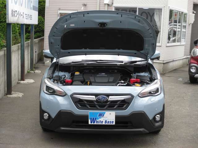 エンジン良好☆　ハイブリッド4WD☆　CVT☆　寒冷地仕様☆　安心のスバルのディーラーの整備工場にて点検整備、エンジンオイル交換、アイサイト診断、スバルの記録簿発行です☆