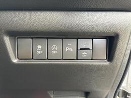 衝突被害軽減ブレーキの各種スイッチです。