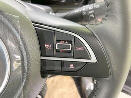 【アダプティブクルーズコントロール】高速道路での長距離走行が楽に！！自動で速度を保つクルーズコントロールが、衝突軽減システムと連携し、前方の車両を感知して車間を保つように速度調節してくれます！！
