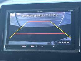 【バックカメラ】駐車時に後方がリアルタイム映像で確認できます。大型商業施設や立体駐車場での駐車時や、夜間のバック時に大活躍！運転スキルに関わらず、今や必須となった装備のひとつです！